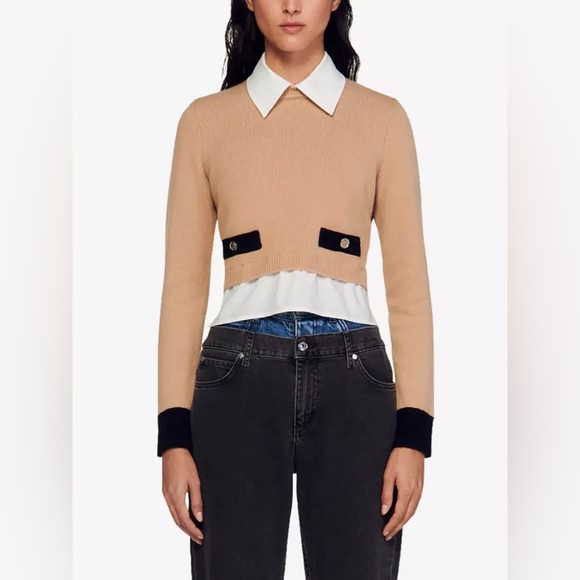 Dale cropped wool and cashmere-blend jumper - Picture 1 of 4